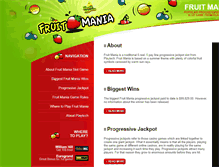 Tablet Screenshot of fruitmania.net